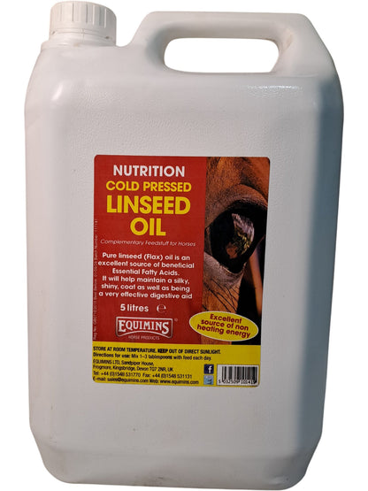Equimins | Cold Pressed Linseed Oil | 5 Litres