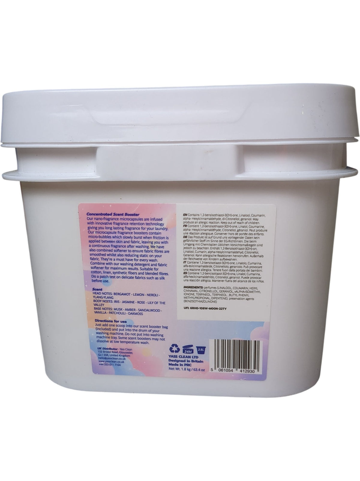 Yass Clean | Concentrated Scent Boosters Baby Powder | 2.5L