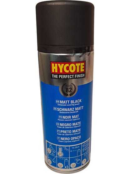 Hycote | Matt Black Spray Paint | 400ml