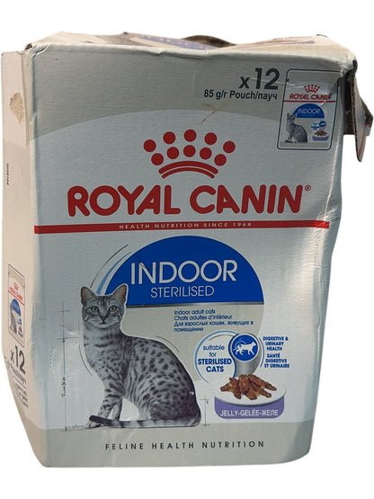 Royal Canin | Indoor Sterilised Cat Food | 12 x 85g Pouches