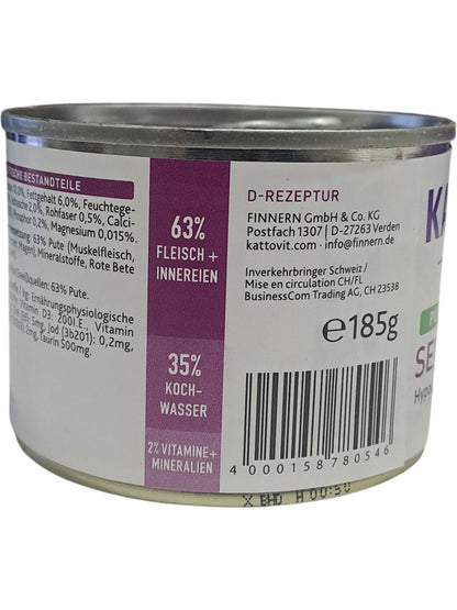 Kattovit | Feline Diet Sensitive | Turkey | 185g