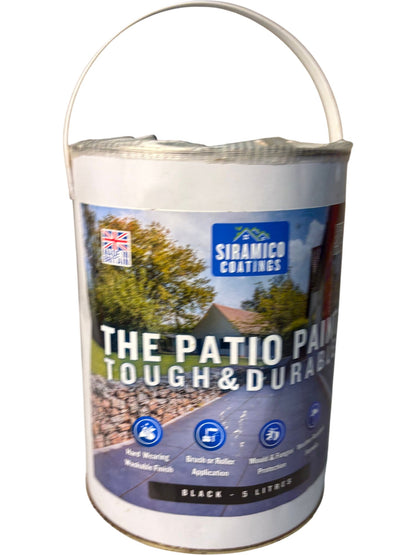 Siramico Coatings The Patio Paint Tough & Durable Black 5L