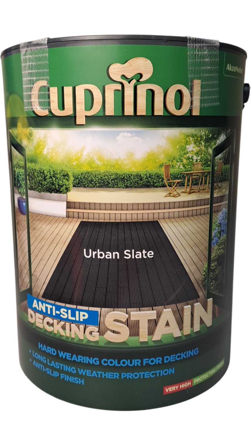 Cuprinol | Anti-Slip Decking Stain | Urban Slate | 5L