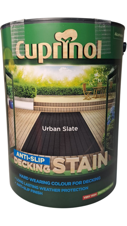 Cuprinol | Anti-Slip Decking Stain | Urban Slate | 5L