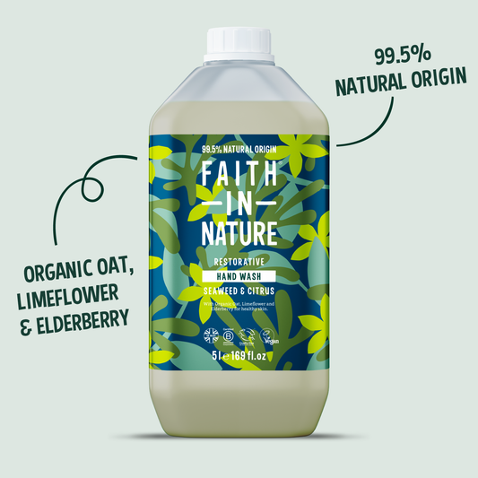 Faith In Nature| Hand Wash| Seaweed & Citrus| 5L