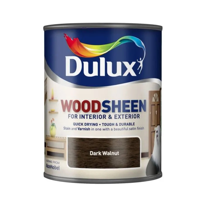 Dulux| Wood Sheen| Interior/Exterior| Dark Walnut| 750ml
