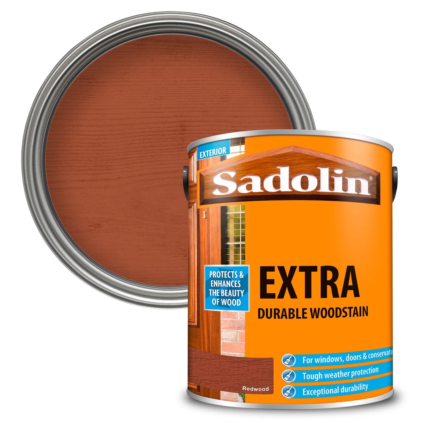 Sadolin|Exterior Extra Durable Woodstain| Redwood|5L