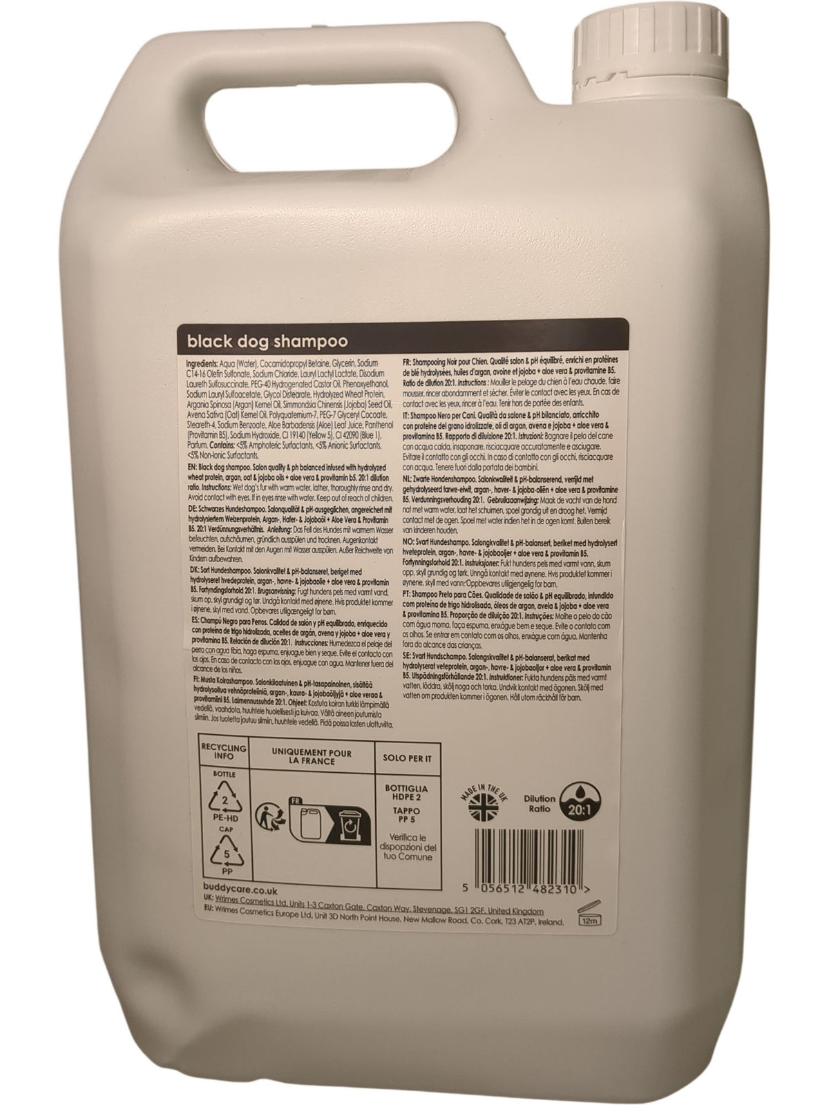 Buddy Care | Black Dog Shampoo | 5 Litres
