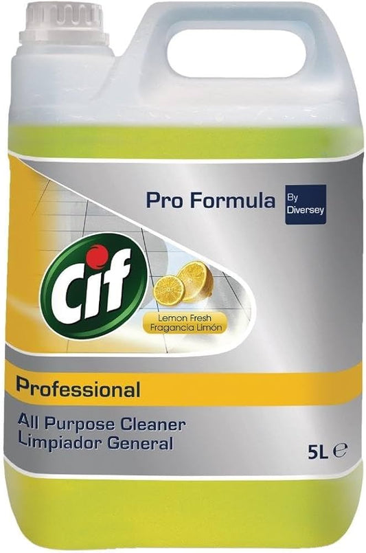 Cif | Professional | All Purpose & Floor Cleaner | Lemon Fresh | 5L