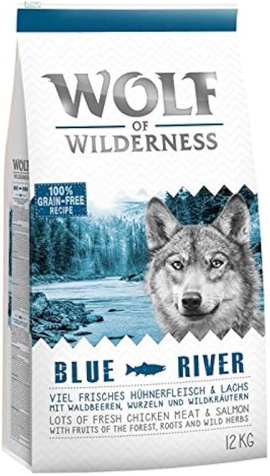 Wolf of Wilderness Adult "Blue River" - Salmon -  12kg
