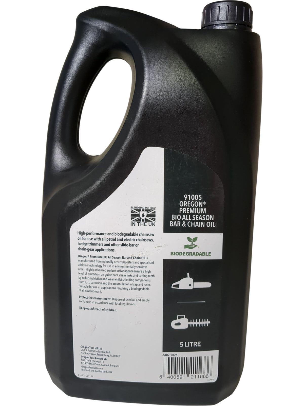 Oregon | Premium Bio All Season Bar & Chain Oil | 91005 | 5L