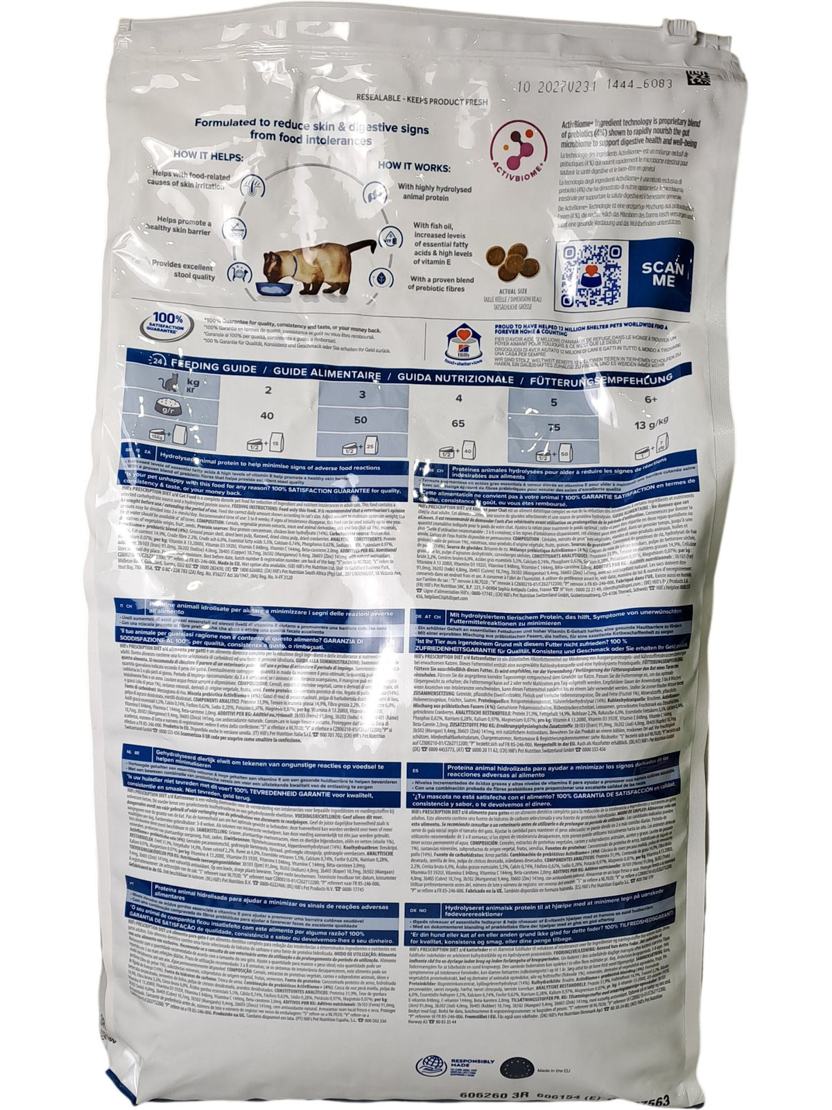 Hill's | Prescription Diet z/d Food Sensitivities Cat Food | 6kg