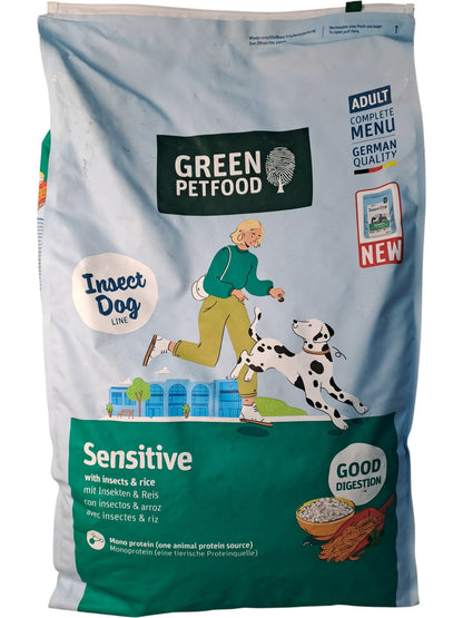 Green Petfood | Sensitive Dog Food with Insects & Rice | 10kg
