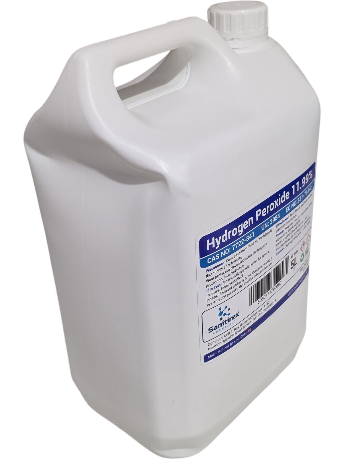 Sanitrex | Hydrogen Peroxide | 11.99% | 5L