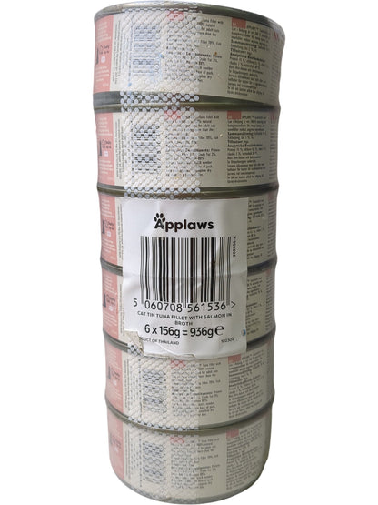 Applaws | Tuna Fillet with Salmon in Broth | 156g Cans