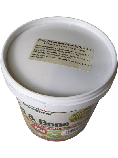 Grow Chem | Fish Blood & Bone Fertilizer | 1Kg