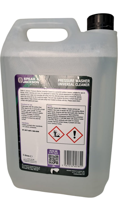 Spear & Jackson | Pressure Washer Universal Cleaner | 5 Litres
