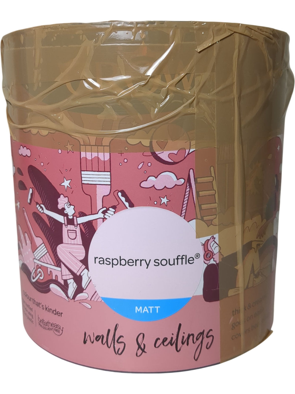 Crown Raspberry Souffle | Walls & Ceilings Paint | Matt | 2.5L