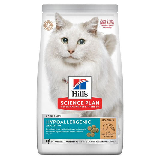 Hill's Science Plan Adult Hypoallergenic No Grain with Egg & Insect Protein, 7kg