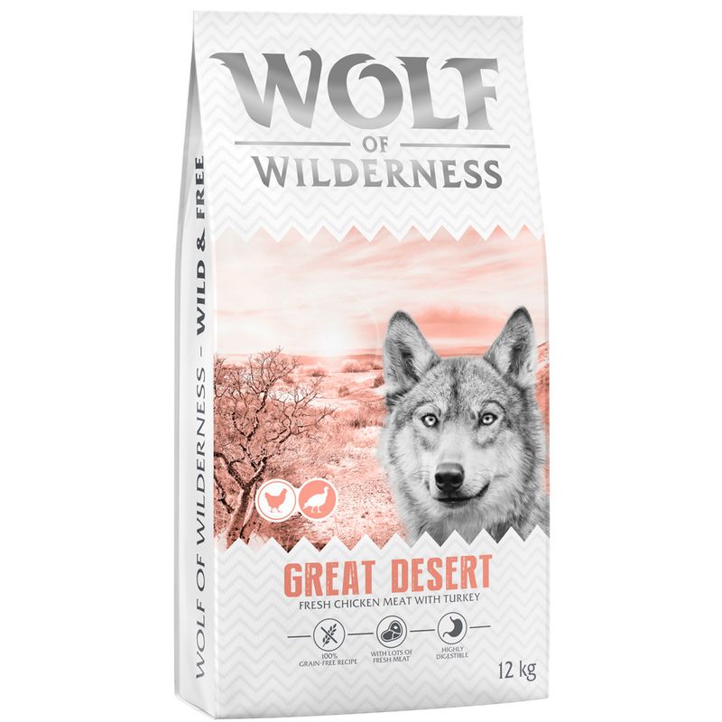 Wolf of Wilderness Adult Great Desert Grain Free - Chicken & Turkey, 12kg