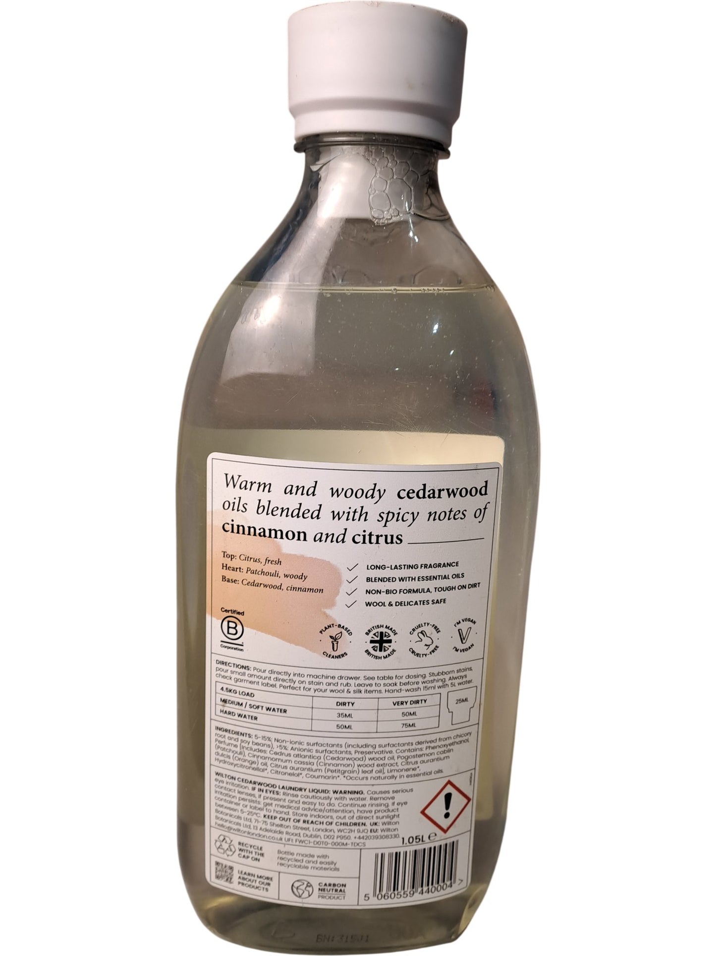 Wilton | Cedarwood Botanical Laundry Liquid | 1.05L