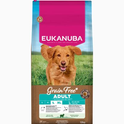 Eukanuba Grain Free | L/XL Adult | Lamb | 12kg