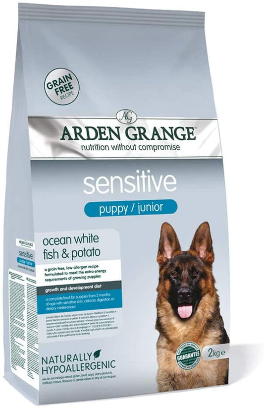 Arden Grange| Sensitive Puppy/Junior Dog- White Fish & Potato- 12kg