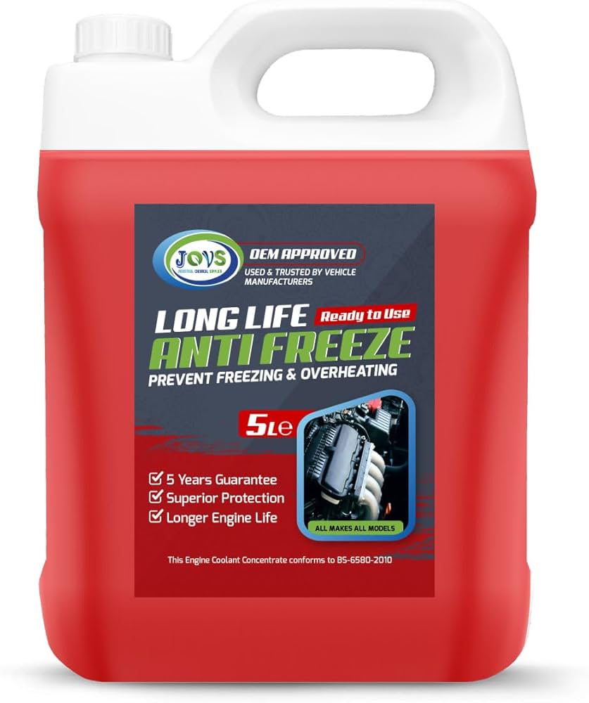 Joys Ready to Use Long Life Antifreeze (Red) 5L