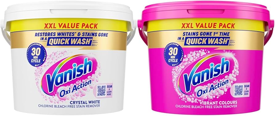 Bundle: Vanish Vibrant Colours 2.4kg & Vanish Crystal White 2.4kg