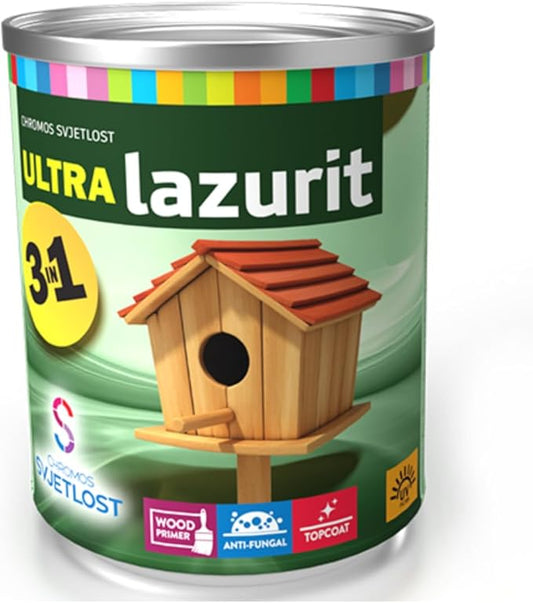 Chromos Svjetlost| Wood Primer Topcoat- Ultra Lazurit- Mahogany- 2.5L