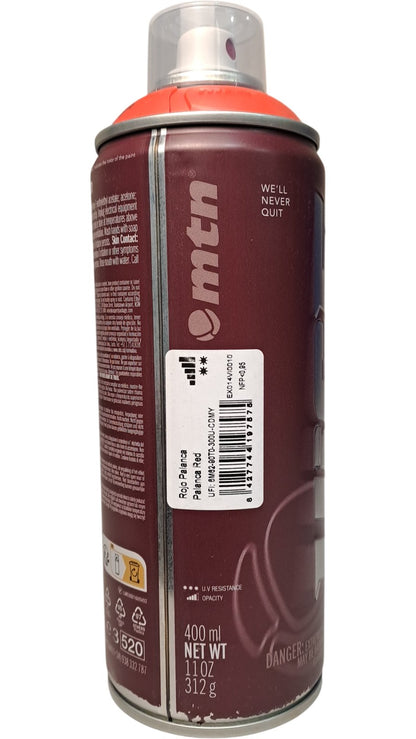 MTN | Vice Spray Paint | Rojo Palanca Red | 400ml