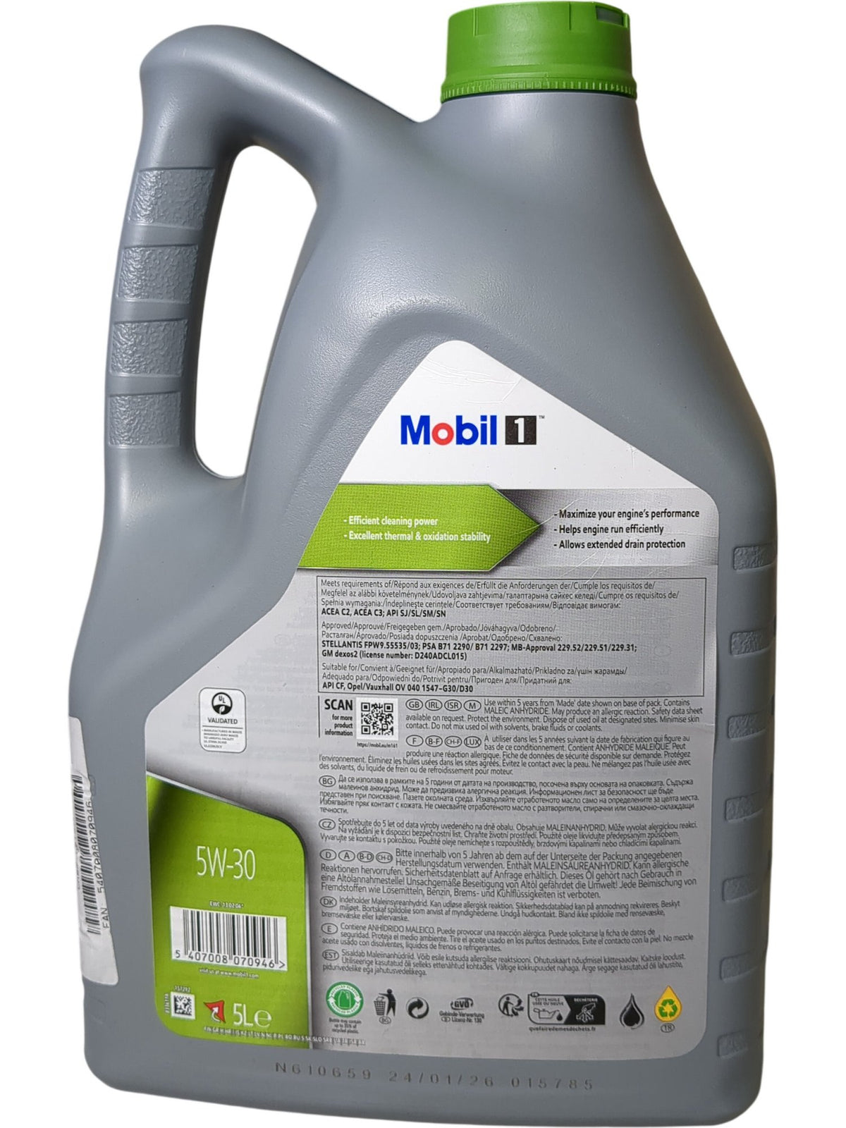 Mobil | ESP Formula P Engine Oil | 5W-30 | 5L