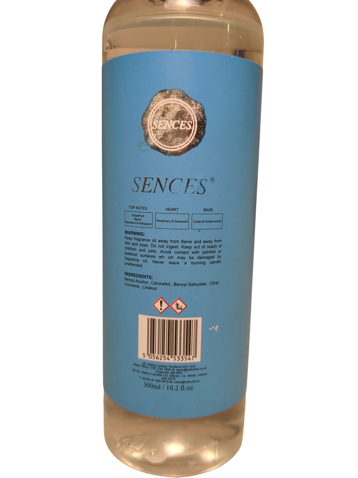 Sences | Reed Diffuser Refill | Aqua Marine | 300ml