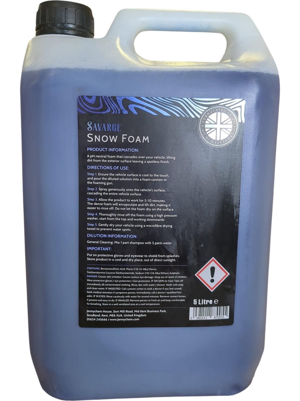 JennyChem | Savage Snow Foam | S3239X | 5 Litre