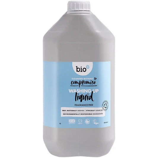 Bio D| Washing up Liquid- Fragrance Free- 5L