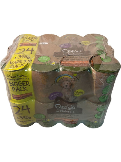Step Up to Naturals | Puppy Variety Pack | 24 x 395g