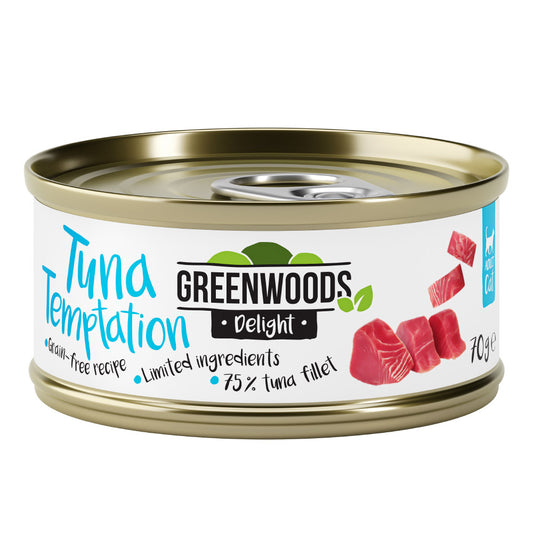 Greenwoods Delight Tuna Fillet - Saver Pack: 6 X 70g
