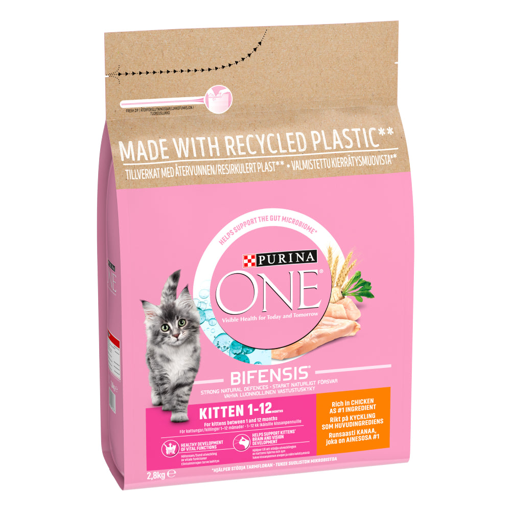 Purina One Kitten/Junior Chicken and Whole Grain Cat Food - 2.8kg