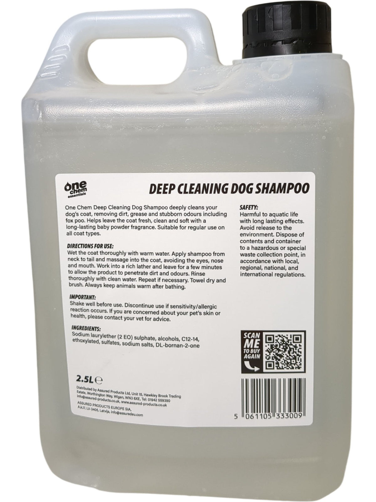 One Chem Essentials | Deep Cleaning Dog Shampoo | 2.5L