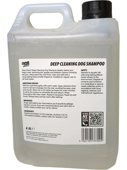 One Chem Essentials | Deep Cleaning Dog Shampoo | 2.5L