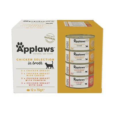 Applaws | Chicken Selection in Broth | 12x70g