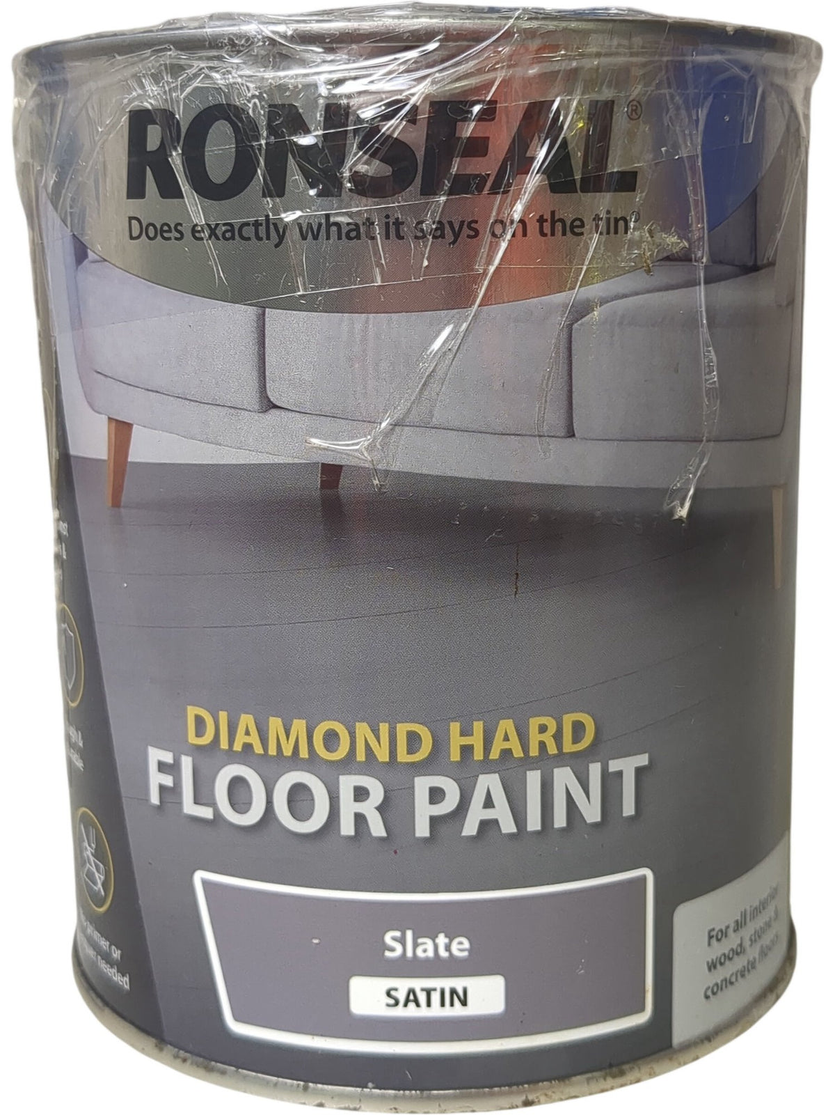 Ronseal | Diamond Hard Floor Paint | Slate | 750ml