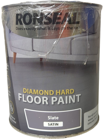 Ronseal | Diamond Hard Floor Paint | Slate | 750ml
