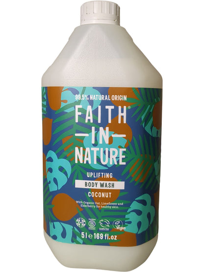 Faith In Nature | Uplifting Body Wash | Coconut | 5L
