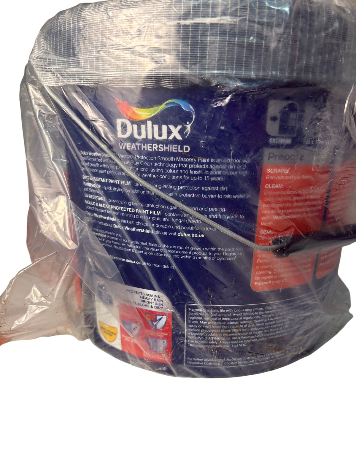 Dulux Weathershield All Weather Protection Paint Pure Brilliant White 5L