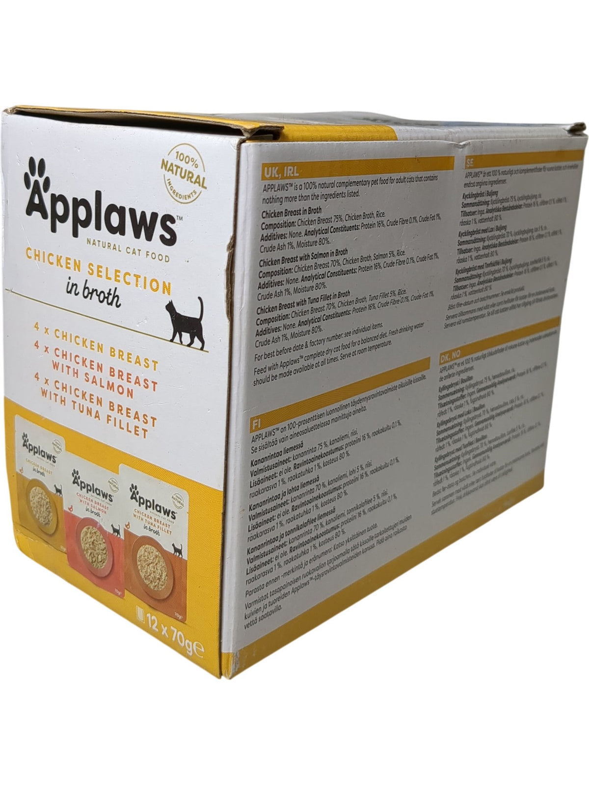Applaws | Natural Cat Food Chicken Selection in Broth | 12 x 70g