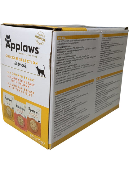 Applaws | Natural Cat Food Chicken Selection in Broth | 12 x 70g
