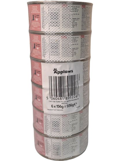 Applaws | Cat Food Tuna Fillet with Prawn in Broth | 6 x 156g
