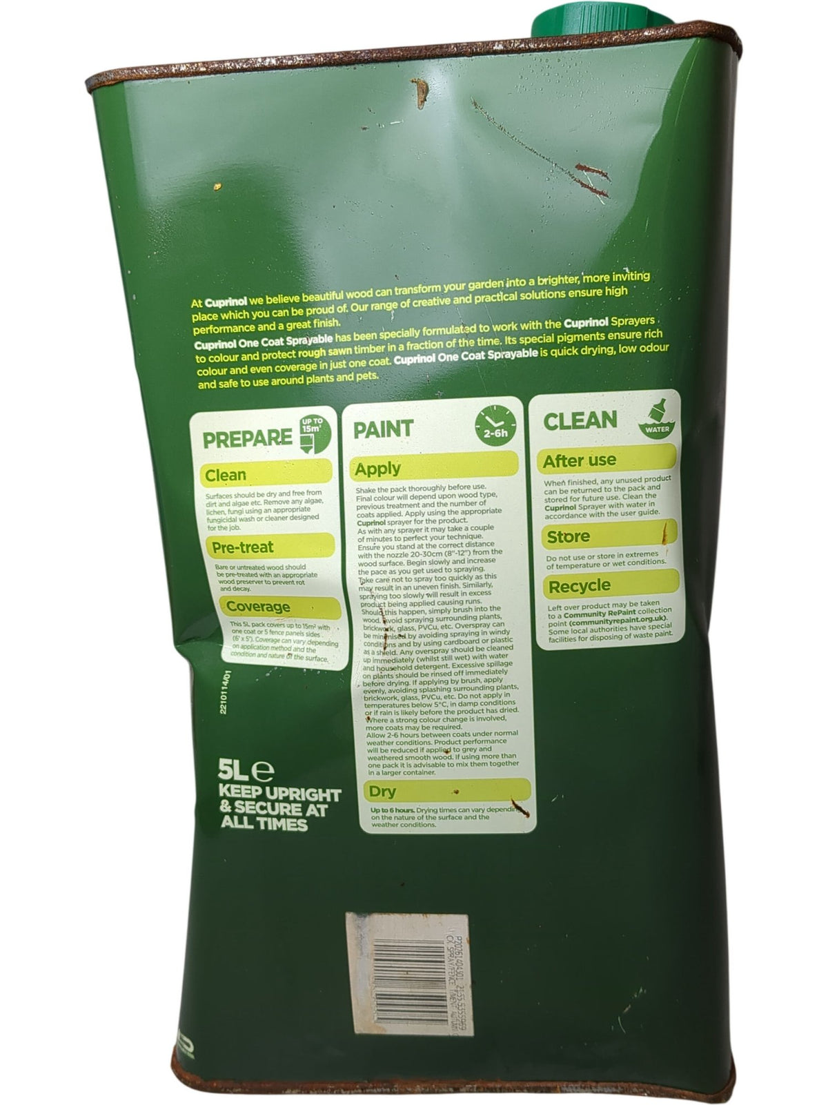 Cuprinol | One Coat Sprayable | Autumn Gold | 5L