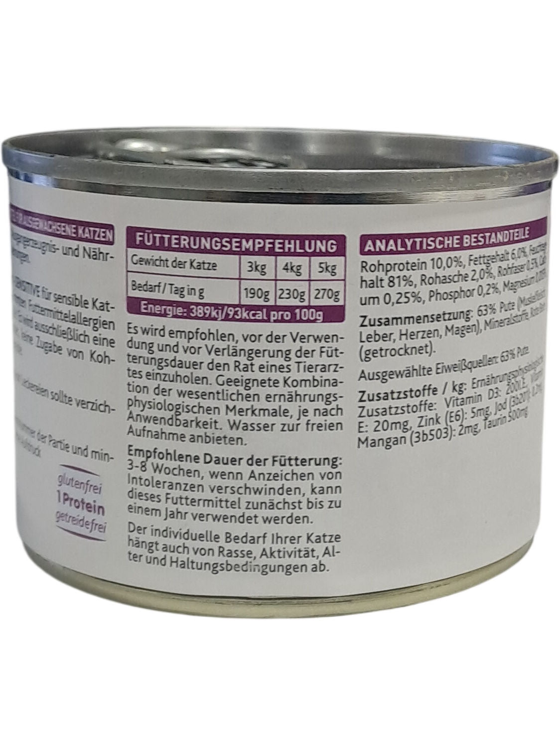Kattovit | Feline Diet Sensitive | Turkey | 185g